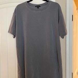 Black stone wash tshirt dress